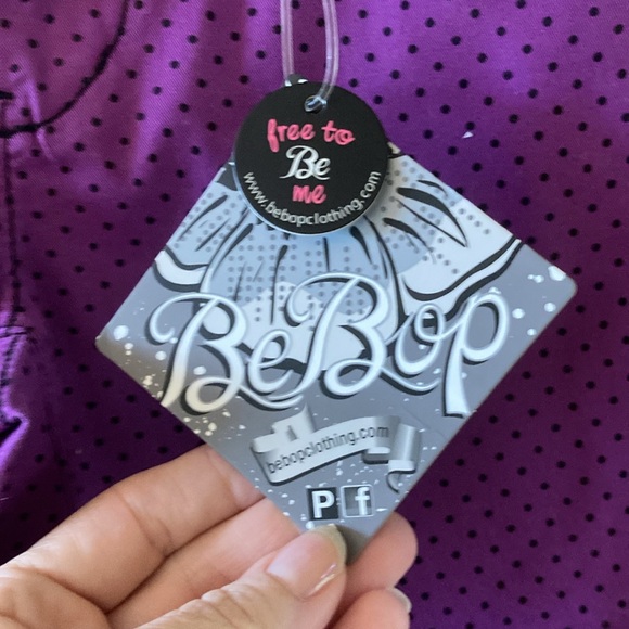 Women’s Be Bop purple black polka dot cuffed hem shorts size 5 - NWT - Picture 4 of 9